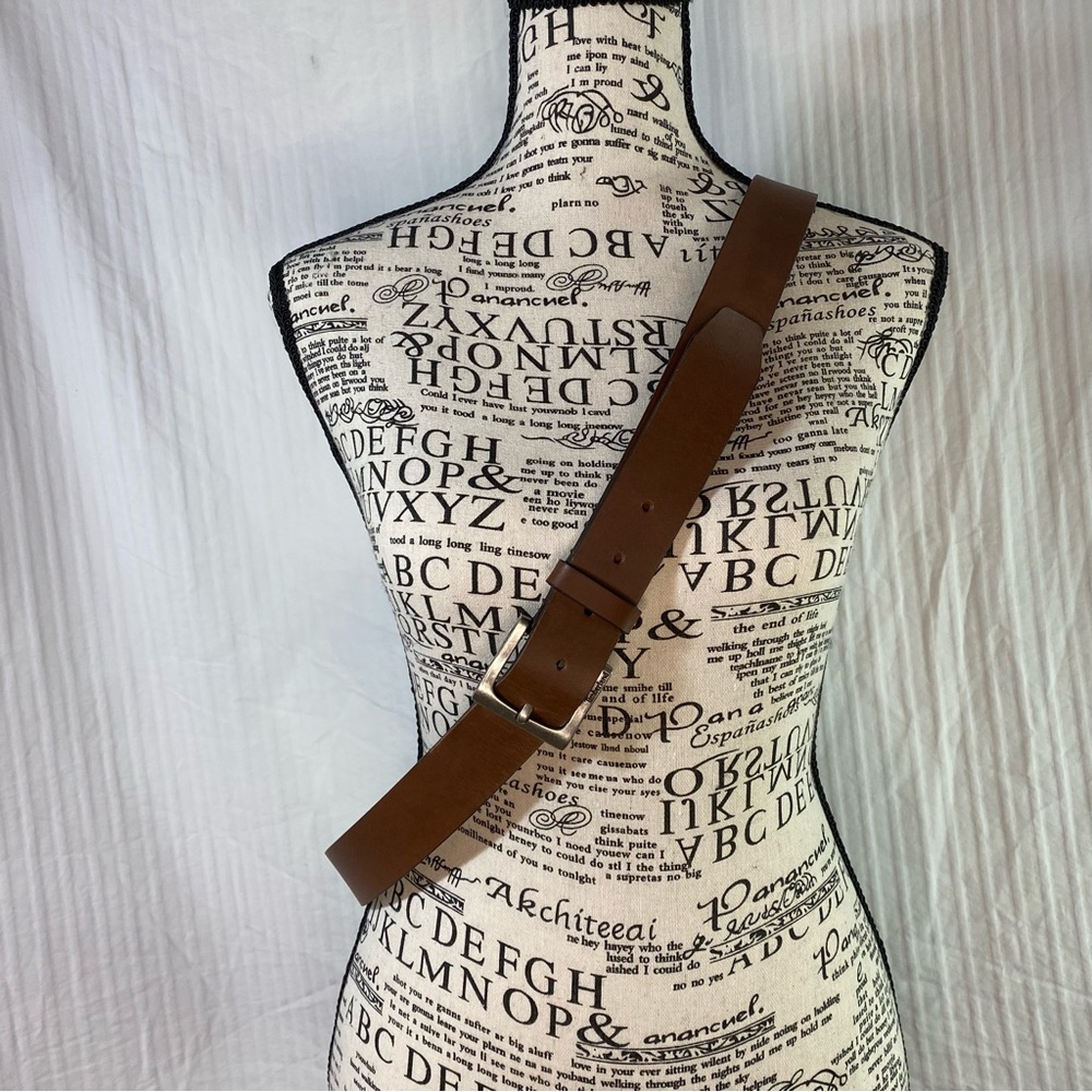 Timberland Genuine Leather Belt with Metal Buckle Sz 46